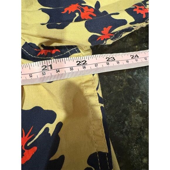 Hurley Men's Floral Short Sleeve Button-Down Shirt Size L Multicolor - Picture 6 of 9